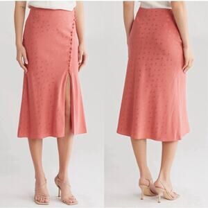 NEW NWT Veronica Beard Franconia Side Button Satin Skirt